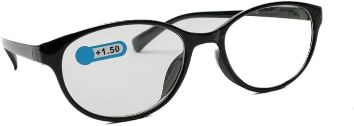 Daiso Black Reading Glasses +1.50 with Blue Light Reduction - Image 3